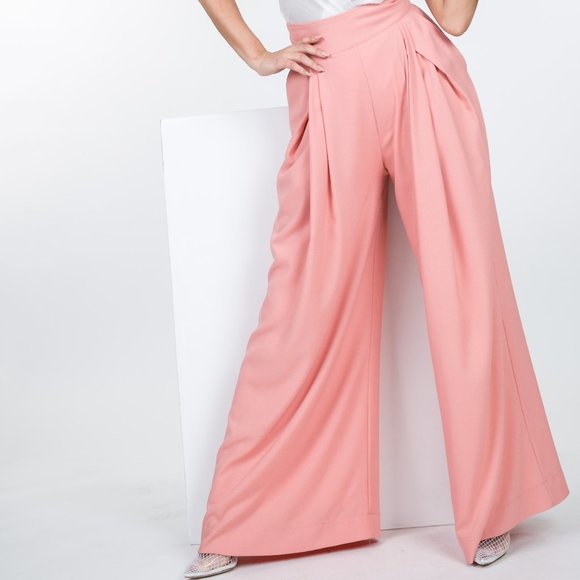 Pretty in Pink Hi-Waist Pants Small - Picture 2 of 6